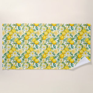 Geburtstagsgeschenk   Lemon and Daisy Nahtlos Strandtuch