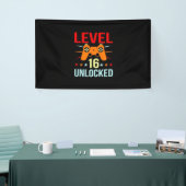 Geburtstagsgeschenk | Level 16 Unlock Gamer Banner (Messeveranstaltung)