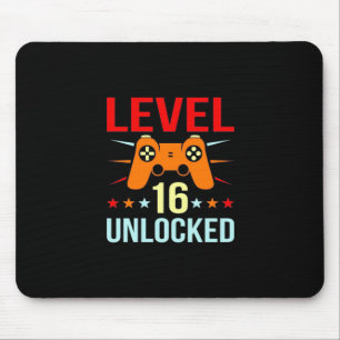 Geburtstagsgeschenk Level 16 Unlock Gamer Mousepad