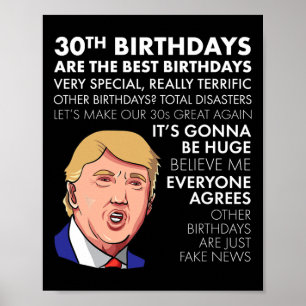 Geburtstagsgeschenk Lustiges Trump Zitat Shirt für Poster