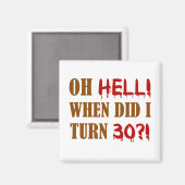 Geburtstagsgeschenk Magnet (Vorderseite/Rückseite)