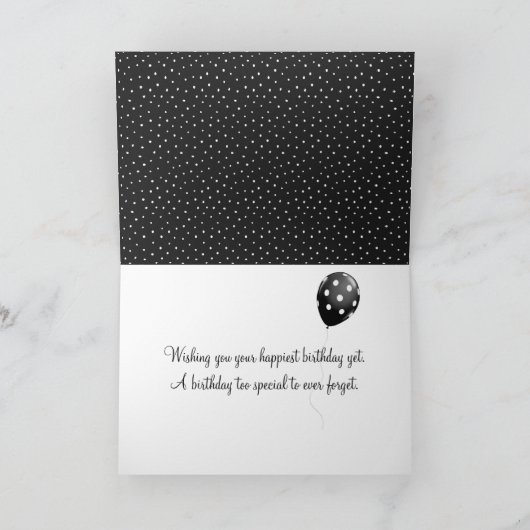 Geburtstagsgeschenk mit Bow Karte (Innenseite)