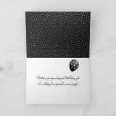 Geburtstagsgeschenk mit Bow Karte (Innenseite)