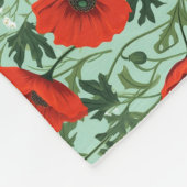 Geburtstagsgeschenk | Nahtlos roter Pflaumen Fleecedecke (Ecke)
