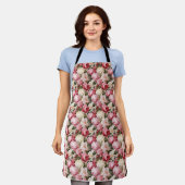 Geburtstagsgeschenk | Nahtlose Blume Schürze (Getragen)