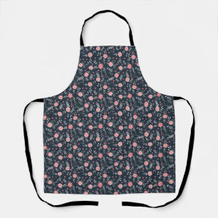 Geburtstagsgeschenk   Nahtlose Rose mit grünen Blä Schürze