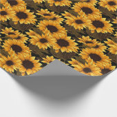 Geburtstagsgeschenk | Nahtlose Sonnenblume Geschenkpapier (Ecke)