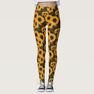 Geburtstagsgeschenk Nahtlose Sonnenblume Leggings