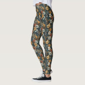 Geburtstagsgeschenk | Nahtloses Blumenmuster Leggings (Links)