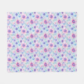 Geburtstagsgeschenk | Nahtloses Muster mit rosa Fleecedecke (Vorderseite (Horizontal))