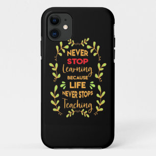 Geburtstagsgeschenk nie aufhören zu lernen Case-Mate iPhone hülle