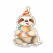 Geburtstagsgeschenk niedliches lustiges Party, das Aufkleber (Vorderseite)