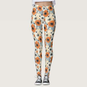 Geburtstagsgeschenk Orange, Weiße und Nahtlose S Leggings