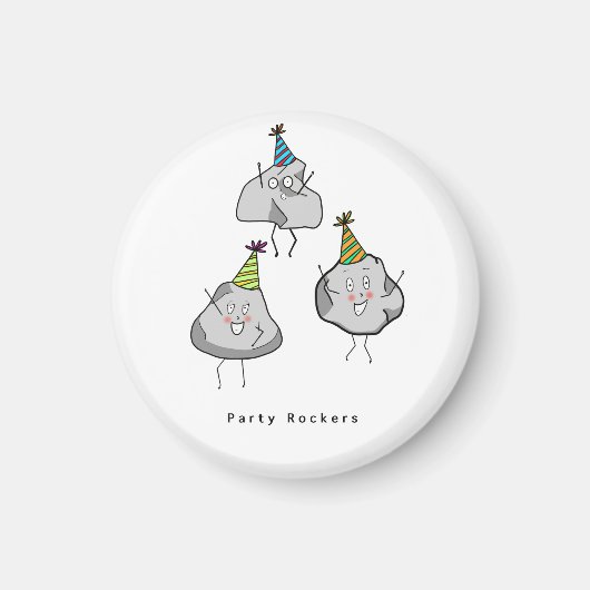 Geburtstagsgeschenk, Party-Rocker-Magnet, lustiges Magnet (Vorne)