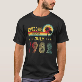 Geburtstagsgeschenk Phantastisch seit Juli 1982 40 T-Shirt