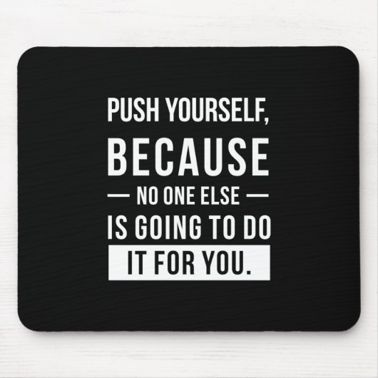 Geburtstagsgeschenk Push sich selbst Mousepad (Vorne)