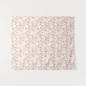 Geburtstagsgeschenk | Rosa Rose Wandteppich (Vorderseite (Horizontal))