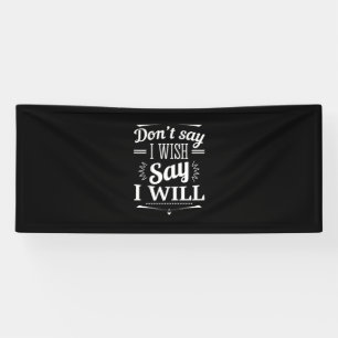 Geburtstagsgeschenk sagen, ich werde banner