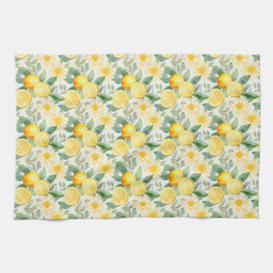 Geburtstagsgeschenk   Seamless Lemon und Daisy Geschirrtuch