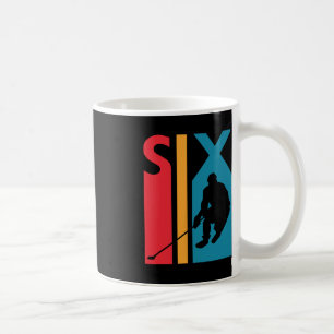 Geburtstagsgeschenk Sechs Vintager Hockey Geburtst Kaffeetasse