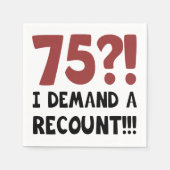 Geburtstagsgeschenk Serviette (Vorderseite)