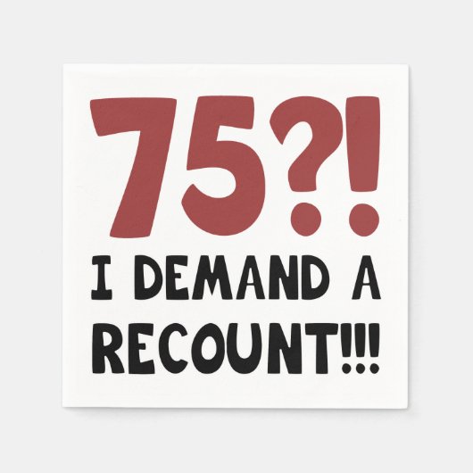 Geburtstagsgeschenk Serviette (Vorderseite)