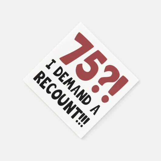 Geburtstagsgeschenk Serviette (Ecke)