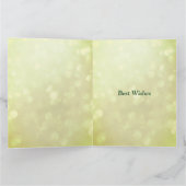 Geburtstagsgeschenk Smaragdgrüße Karte (Innenseite)