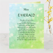 Geburtstagsgeschenk Smaragdgrüße Karte (Gelbe Blume)