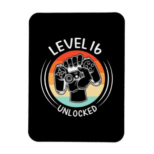 Geburtstagsgeschenk Stufe 16 Geburtstag unversch Magnet