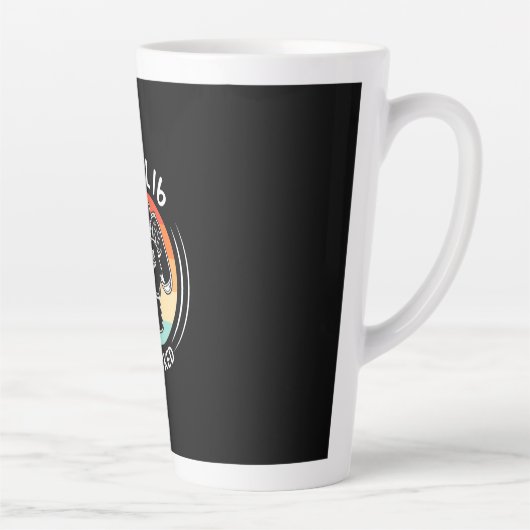 Geburtstagsgeschenk | Stufe 16 Geburtstag unversch Milchtasse (Rechts)