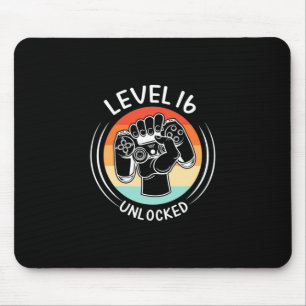 Geburtstagsgeschenk   Stufe 16 Geburtstag unversch Mousepad