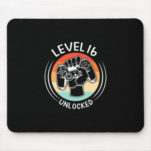 Geburtstagsgeschenk | Stufe 16 Geburtstag unversch Mousepad (Vorne)