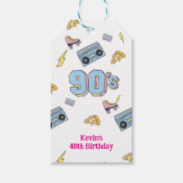 Geburtstagsgeschenk-Tag von Funky 90 Geschenkanhänger