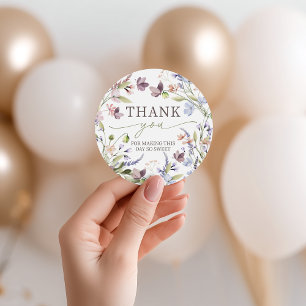 Geburtstagsgeschenk-Tags mit Wildblumen-Motiv Geschenkanhänger