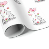 Geburtstagsgeschenk-Verpackungspapier Elefant Geschenkpapier (Rolleneckpunkt)