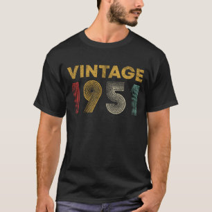 Geburtstagsgeschenk Vintag 1951 72 Jahre T-Shirt