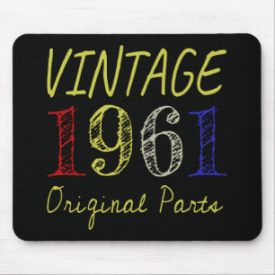 Geburtstagsgeschenk Vintag 1961 Originalteile Mousepad