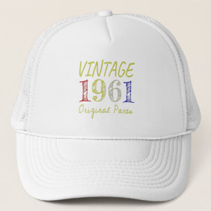 Geburtstagsgeschenk Vintag 1961 Originalteile Truckerkappe