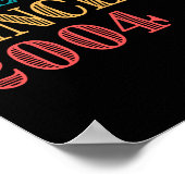 Geburtstagsgeschenk, Vintag 2004 Poster (Ecke)