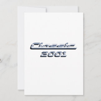 Geburtstagsgeschenk Vintag Classic Car 2001 Einladung