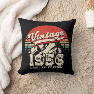 Geburtstagsgeschenk Vintage 1956 Retro 70. Geburts Kissen