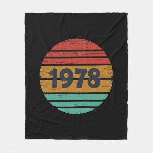 Geburtstagsgeschenk Vintage 1978 Fleecedecke