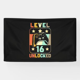 Geburtstagsgeschenk   Vintage Stufe 16 unverschlos Banner