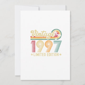 Geburtstagsgeschenk Vintager Stil für die 1997er Einladung
