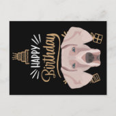 Geburtstagsgeschenk Weimaraner Postkarte (Vorderseite)