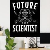 Geburtstagsgeschenk | Zukunftsforscher Poster (Heimbüro)