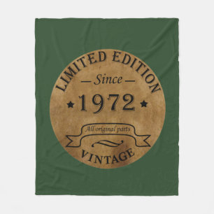 Geburtstagsgeschenk zum Jahrgang 1972 Fleecedecke