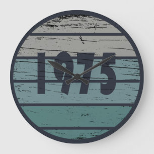 Geburtstagsgeschenk zum Jahrgang 1975 Große Wanduhr