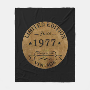 Geburtstagsgeschenk zum Jahrgang 1977 Fleecedecke